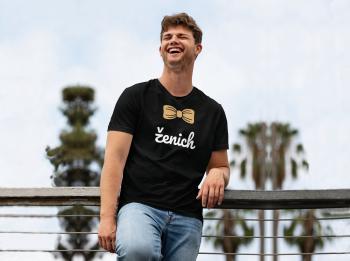 Personal Párové tričko pánské - Ženich Barva: Čierna, Velikost - dospělý: S