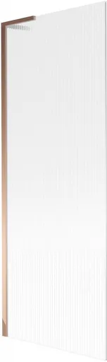 MEXEN/S - Next L vaňová zástena FIX 70 x 150, prúžky, ružové zlato 895-070-000-03-09-60