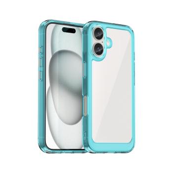 CRYSTAL Ochranný kryt pre Apple iPhone 16 tyrkysový