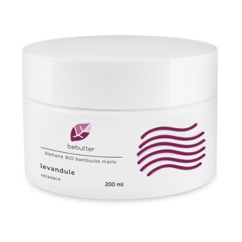 Bebutter Whipped shea butter Levandule bambucké maslo pre upokojenie pokožky 200 ml