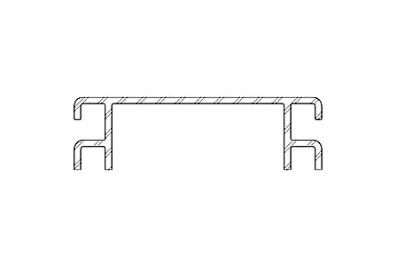 Ventilačná mriežka 9440 k terasovému profilu P 9360, TWINSON Strieborná hliníková mriežka
