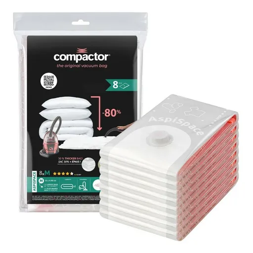 Compactor Set vákuových úložných vriec Aspispace M 6 ks, 70 l, 55 x 90 cm, 6 ks