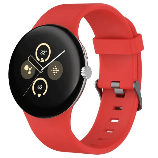 SILICONE Vymeniteľný remienok pre Google Pixel Watch 4 45mm / Pixel Watch 3 45mm červený