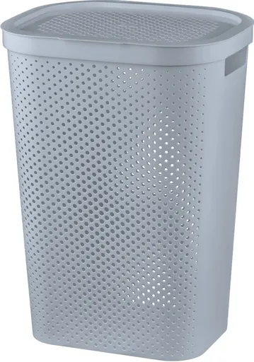 CURVER Kôš na špinavú bielizeň INFINITY DOTS 60L | sivá