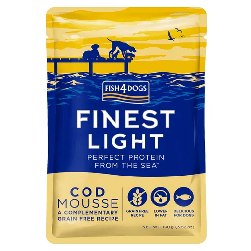 FISH4DOGS Lahodná kapsička pre psov 99% treska 100 g