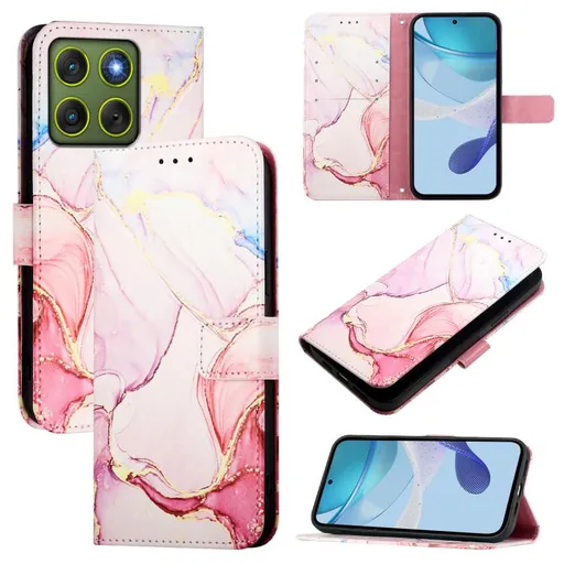 ART MARBLE Peňaženkový kryt pre Motorola Edge 70 ROSE GOLD