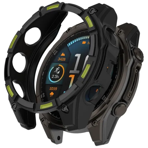 TPU HALF COVER Kryt pre Garmin Tactix 8 AMOLED 51mm čierno-zelený