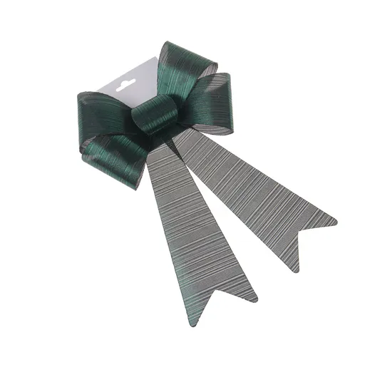 Vianočná mašľa 23 x 38 cm, zelená, 23 cm