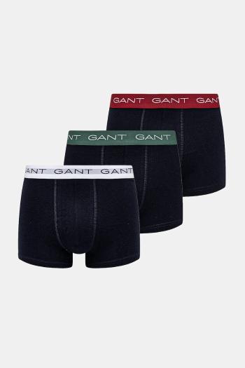 Boxerky Gant 3-pak pánske, tmavomodrá farba, 902443003