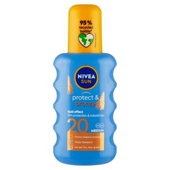 NIVEA Sun Sprej na opaľovanie podporujúci zhnednutie Protect & Bronze OF 20 200 ml