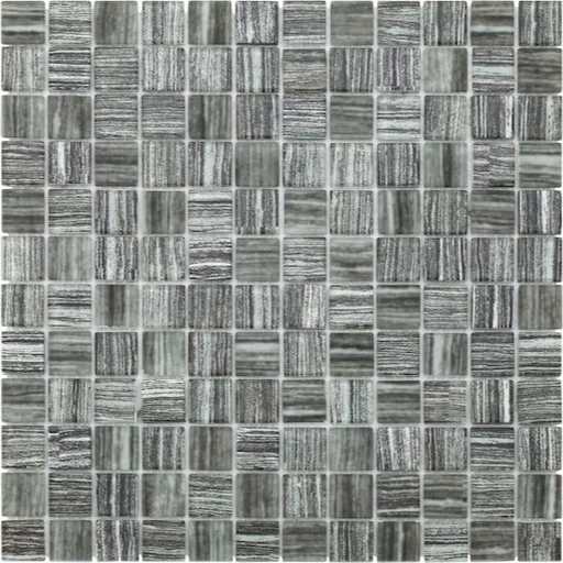 Sklenená mozaika Premium Mosaic šedá 30x30 cm mat / lesk MOS23TEXGY