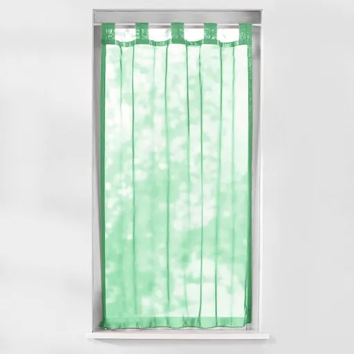 Voálová záclonka zakončená pútkami