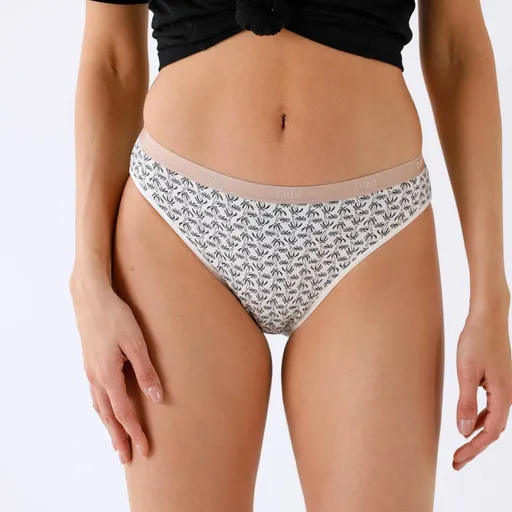 Súprava 3 nohavičiek Les Pockets DIM s potlačou paliem