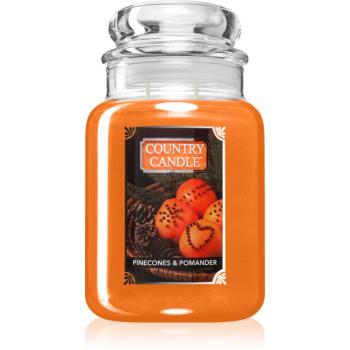 Country Candle Pinecone & Pomander vonná svíčka 737 g