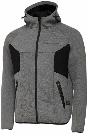 Savage Gear Mikina Tec-Foam Zip Hoodie Dark Grey Melange XL