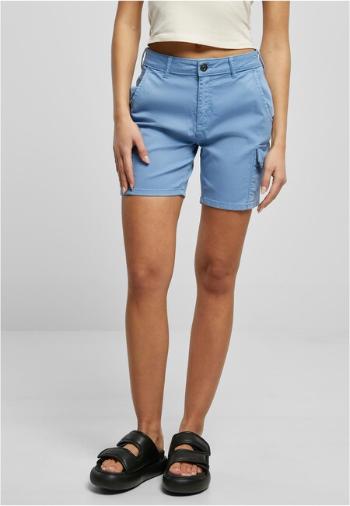 Urban Classics Ladies High Waist Cargo Shorts horizonblue - 31