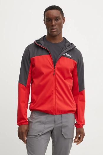 Športová bunda Jack Wolfskin Feldberg červená farba, A63970