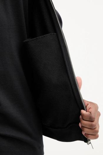 Bunda Pangaia Midweight Bomber Jacket čierna farba, prechodná, 10002360