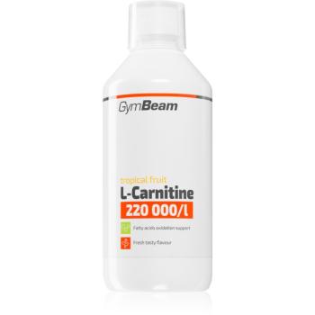 GymBeam L-Carnitine 220 000 mg/l spaľovač tukov príchuť Tropical Fruit 500 ml