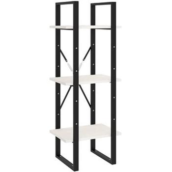 Shumee s 3 policami biela 40 × 30 × 105 cm masívna borovica, 806493