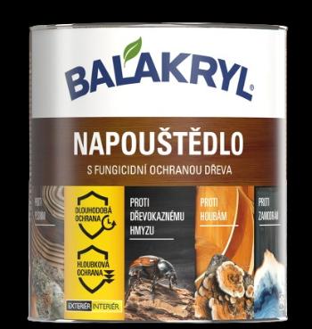 BALAKRYL - Napúšťadlo na drevo s fungicídnou ochranou bezfarebná, 2 L