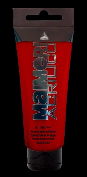 MAIMERI ACRILICO - Akrylové farby 063 - quinacridone orange, 0,075 L