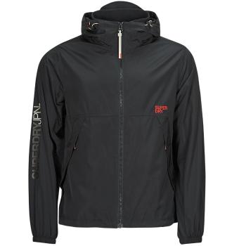 Superdry  HOODED WINDBREAKER JKT  Bundy Čierna