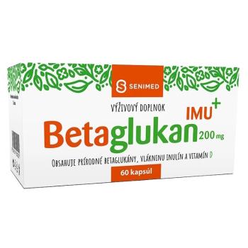 SENIMED Betaglukan 200 mg IMU+ s vlákninou a vitamínom D 60 kapsúl