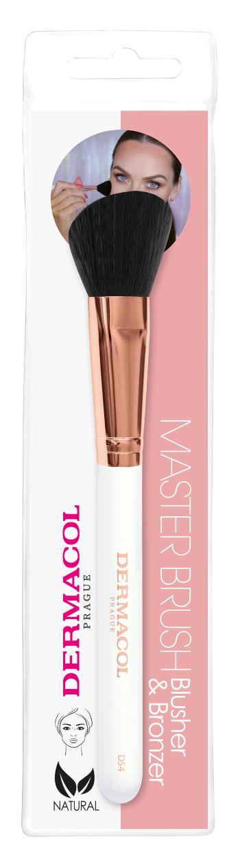 Dermacol Kozmetický štetec na lícenku a bronzer s puzdrom Rose Gold D54
