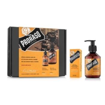 Proraso Wood and Spice olej na fúzy 30 ml + šampón na fúzy 200 ml darčeková sada