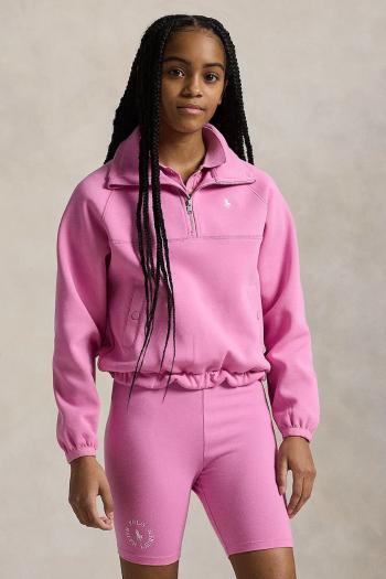 Detská mikina Polo Ralph Lauren fialová farba, jednofarebná, 313965052001