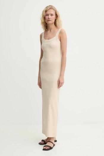 Šaty By Malene Birger LIO béžová farba, maxi, priliehavé, 103106