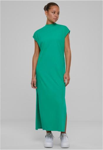 Urban Classics Ladies Long Extended Shoulder Dress ferngreen - M