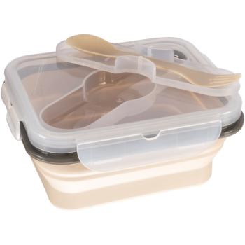 Zopa Silicone Lunch Box Small jedálenská sada Sand Beige 15x7,5 cm 1 ks