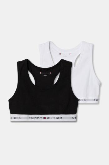 Detská podprsenka Tommy Hilfiger 2-pak čierna farba, UG0UG00748