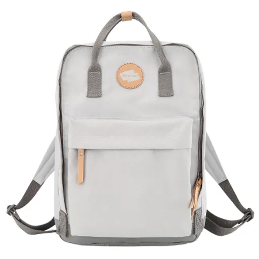 Sivý praktický dámsky ruksak so zipsom - Himawari