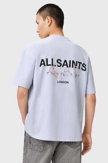Bavlnené tričko AllSaints AMORE pánske, biela farba, s potlačou, M010PC