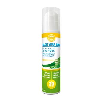 TOPVET Aloe vera opaľovacie mlieko SPF 20, 200 ml