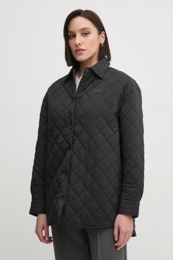 Obojstranná bunda Calvin Klein Jeans dámska, šedá farba, prechodná, J20J225018