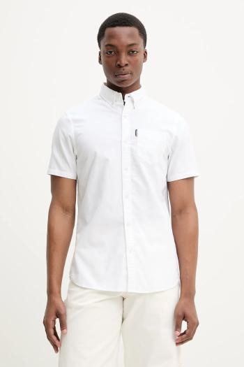 Bavlnená košeľa Superdry pánska, biela farba, regular, s klasickým golierom, M4010944A-01C