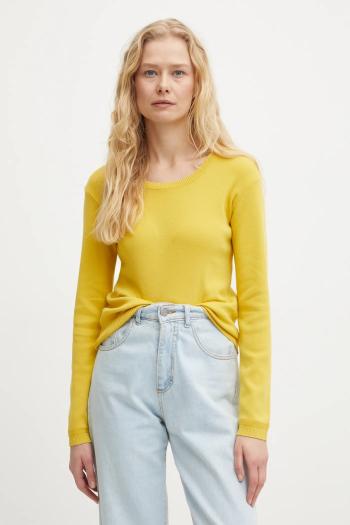 Bavlnený sveter United Colors of Benetton šedá farba, tenký, 1091D1M08