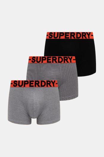 Boxerky Superdry 3-pak pánske, čierna farba, M3110450B-B2L