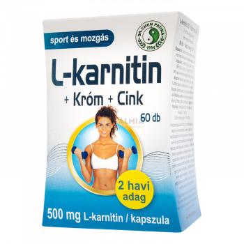 Dr. Chen L-Karnitin +Króm +Cink kapszula 500 mg 60 db