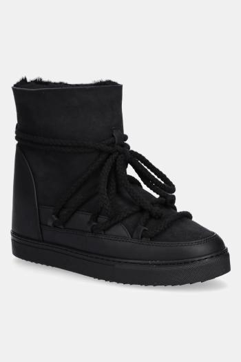 Kožené snehule Inuikii Classic Wedge čierna farba, 1001.004.0042.000