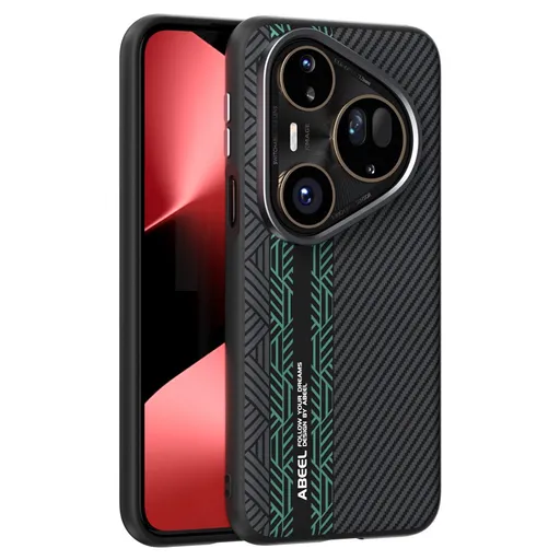 ABEEL RELIEF Ochranný kryt pre Huawei Pura 80 Ultra BLACK-GREEN
