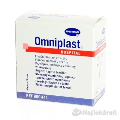 Omniplast  fixačná náplasť z textilnej tkaniny (2,5cmx5m) 1ks