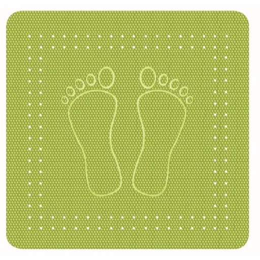 Kleine Wolke Foot protiskluzová podložka do vany močálově zelená 55x55 cm 4388615002