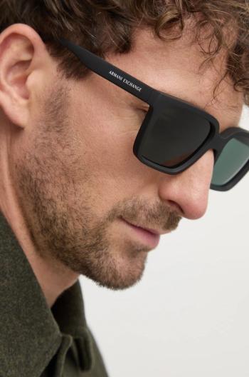 Slnečné okuliare Armani Exchange pánske, čierna farba, 0AX4147S