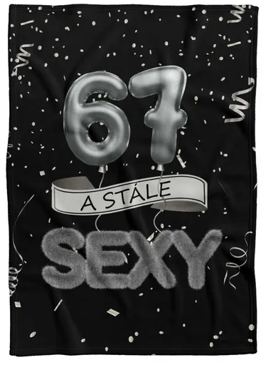 Deka Stále sexy – Čierna (vek: 67, Podšitie baránkom: NE)