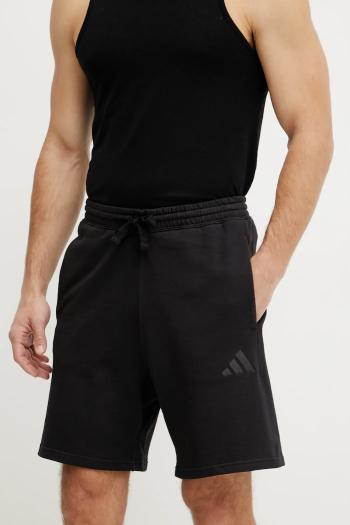 Bavlnené šortky adidas ALL SZN pánske, čierna farba, IX1247